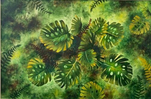 Monstera Ferns print
